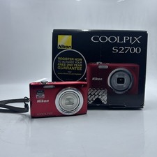 Nikon Coolpix S2700 Digital Camera 16MP 6x Optical Zoom, Red , Compact