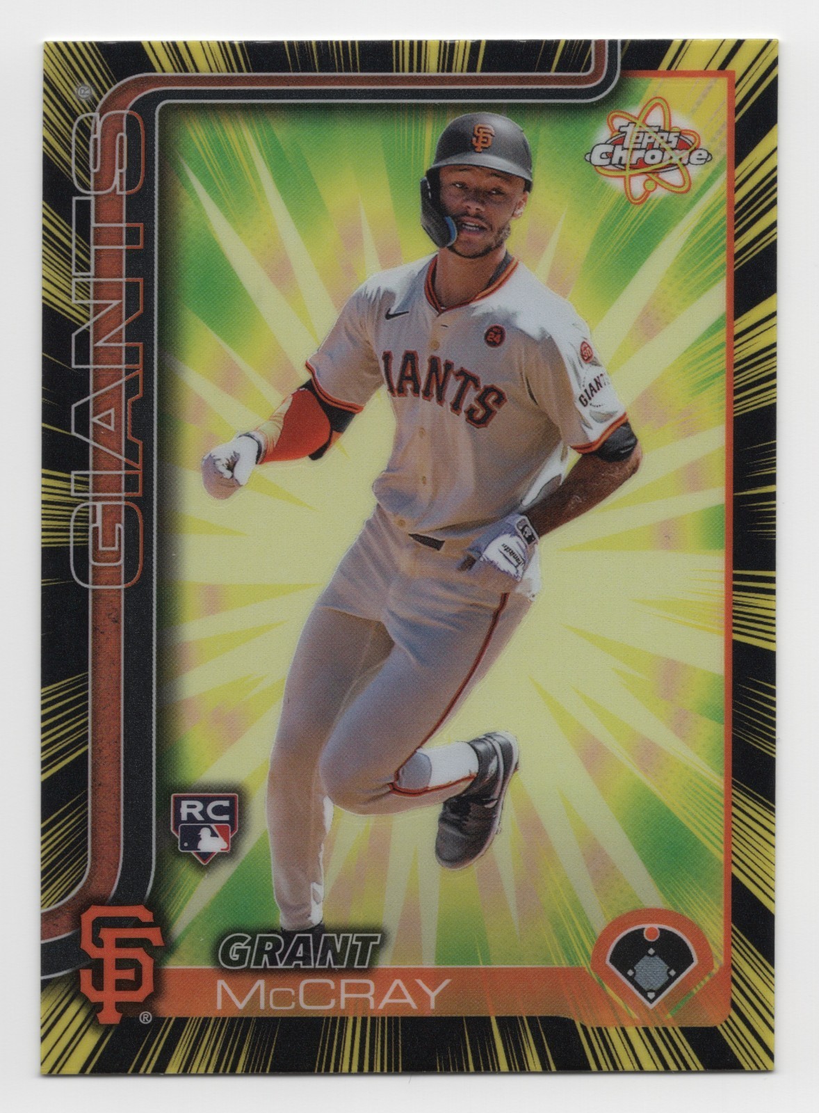 2025 Topps Chrome GRANT MCCRAY #RR-17 Radiating Rookies Case Hit SSP RC