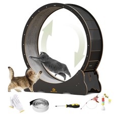 Cat Wheel, 48" XL Large Cats Exercise Running Wheel, Cat Treadmill for Indoor...