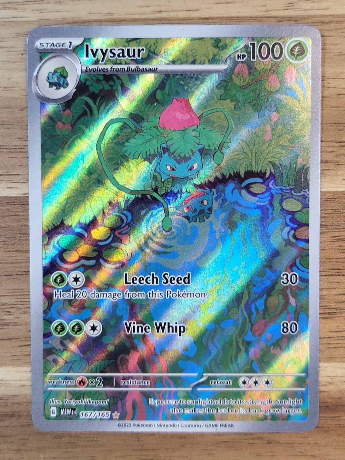 Pokémon TCG - Scarlet And Violet  - 151 - Ivysaur 167/165 - Illustration Rare NM