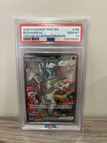 Pokémon White Flare Reshiram EX SIR 166/086 PSA 10!