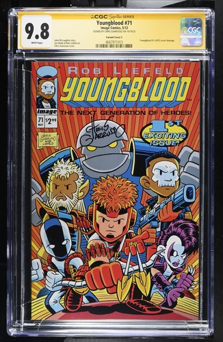 Youngblood #71 HOMAGE COVER CGC SS 9.8 signed Chris Giarrusso NM/MT