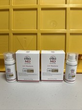  2-Pack Elta MD UV Restore Broad-Spectrum SPF 40 Tinted .5oz 14g Exp. 07/2026