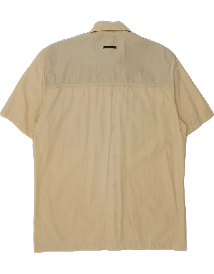 SERGIO TACCHINI Mens Short Sleeve Shirt Large Yellow Polyester BN03 - Image 2 of 4