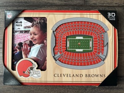 NFL Cleveland Browns 3D Stadium Views 4x6  Photo Frame NEW