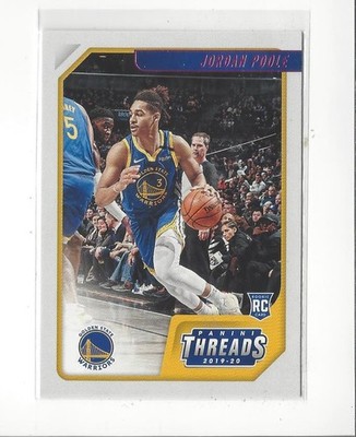 2019-20 Panini Chronicles Pink #89 Jordan Poole (Threads) RC Rookie Warriors