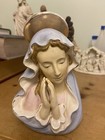 Virgin Mary Ceramic Bust Figurine Praying Statue Ornament