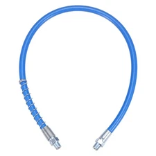 Grease Gun Hose 23.6" 10000 PSI Spring Flex High Pressure 1/8" NPT Threads Blue