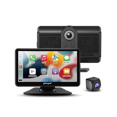 Wireless CarPlay & Android Auto 7'' Display with 1080p Dash Cam