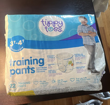 Tippy Toes Boys Training Pants 3T-4T Blue Bubbles Theme 22 Count
