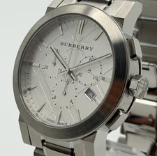 BURBERRY BU9350 The City Silver Dial Chronograph Stainless Steel Men's Watch