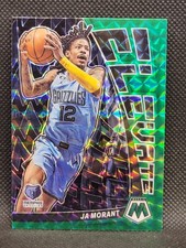 2022-2023 Panini Mosaic Basketball #2 Ja Morant Elevate Green Prizm-Grizzlies