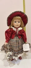 Porcelain Doll "Elena" 42 cm by Leonardo Collection.