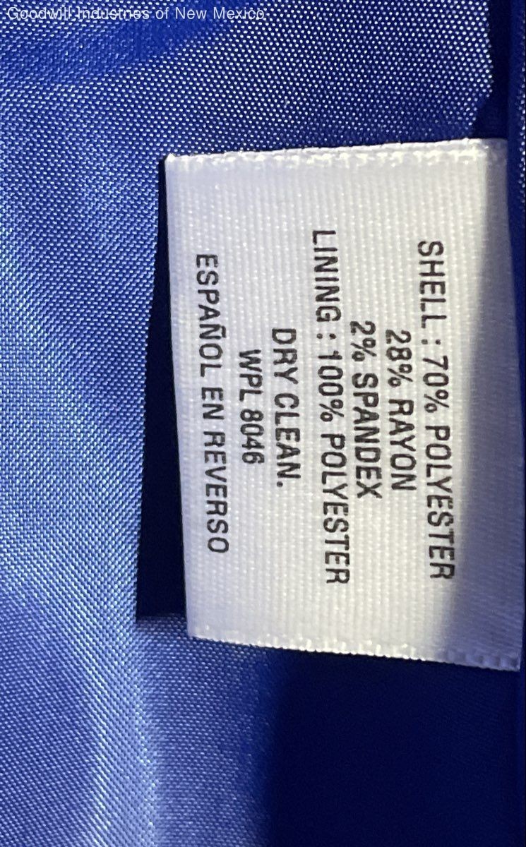 JM Collection Womens Blue Solid Button Front Jack… - image 3