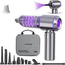 4 in 1 Mini Car Vacuum Air Duster 80000RPM Cordless Purple