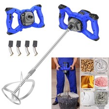 2600W Portable Electric Cement Mixer 6-Speed Handheld Grout Mortar Stirring Tool