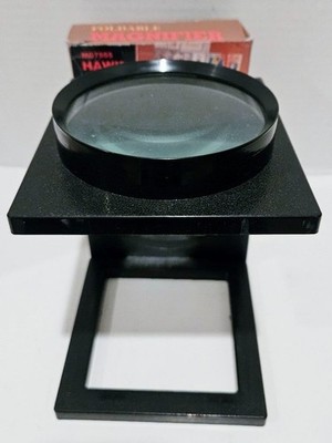 HAWK Foldable Magnifier MG 7555 For Examining Jewelry, Coins, Stamps~Free Ship