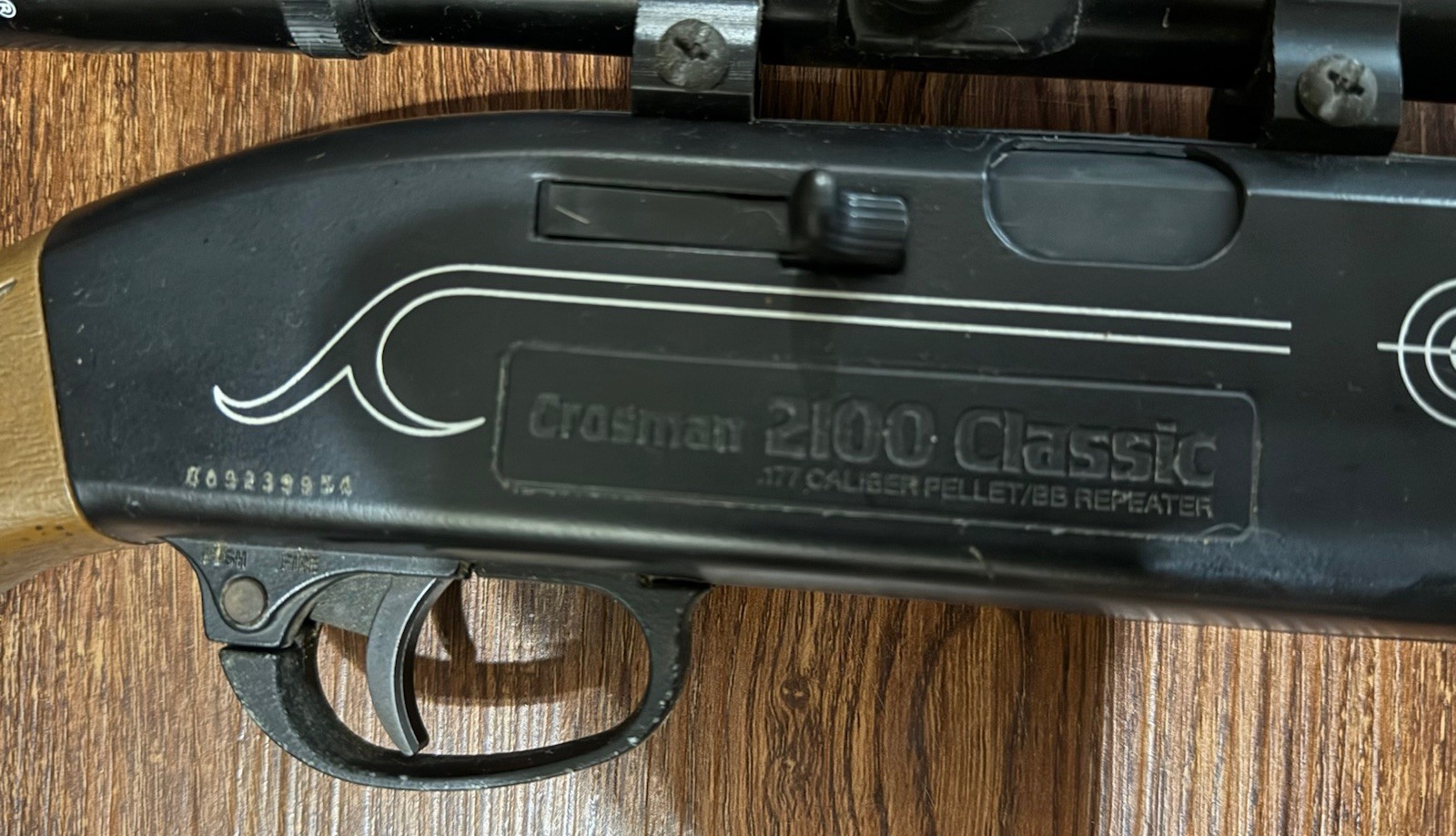 Crosman Classic 2100 .177 Caliber BB Gun & Pellet Air Rifle w/ Scope Works Well