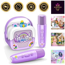 Fun Unicorn Karaoke Machine with Voice Effects - Kids' Bluetooth Speaker Delight