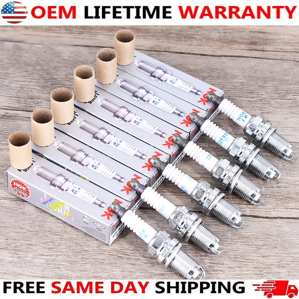 6PCS NGK Iridium Spark Plugs IZFR6K11 for Acura Honda V6 Accord MDX TL RL USA