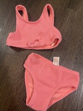 Girls Orange 2 Piece Bathing Suit Size 3t By Cat Jack 19