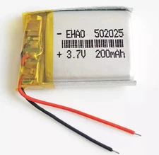 3.7V 200mAh 502025 Lipo Li-Polymer Battery For MP3 Headphone Bluetooth GPS MID