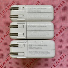 Lot of 3 - Original Apple 61W Power Adapter for MacBook and Ipad, Model A1947