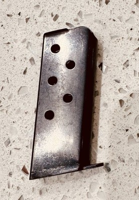 Haenel Suhl Schmeisser Model 1 25acp  6 Round Magazine Blued Steel Clip