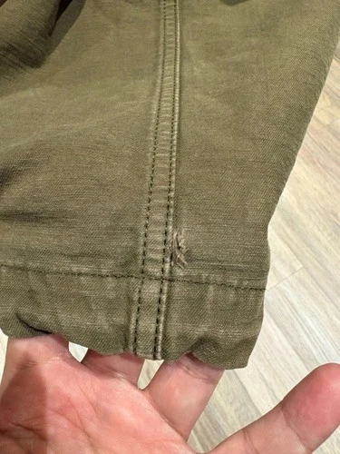 Rare PRPS Military M65 Field Jacket Olive Green Size M - Distressed Cotton Army image 13