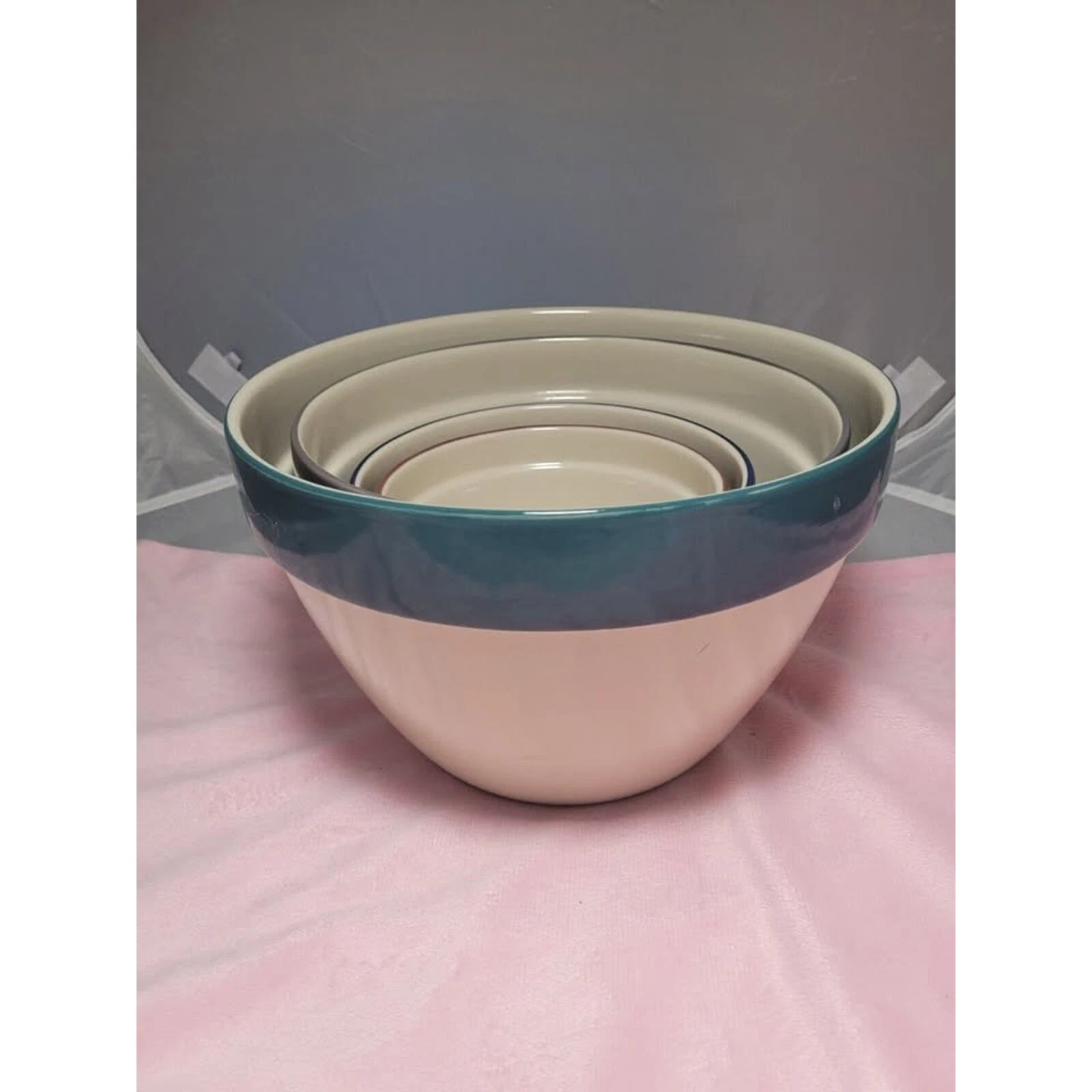 💥4 Nesting Mixing Bowls Set Over & Back Inc. Indoor Outfitters Portugal c