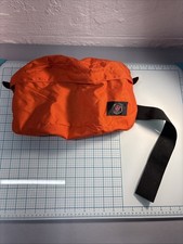 Vintage BSA Boy Scout of American Zipper Fanny Pack Orange Full Waist Size Large