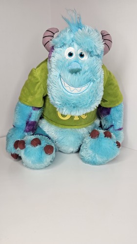 Disney Monsters Inc. Sulley Large Plush Stuffed Animal Blue Green OK Shirt