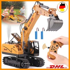 Ferngesteuerter Bagger Spielzeug RC Bagger mit Metall Schaufel Lichter & Sound