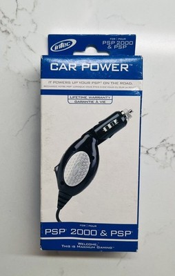 New In Box Intec PSP Car Power Adaptor PlayStation PSP 2000 & PSP Warranty