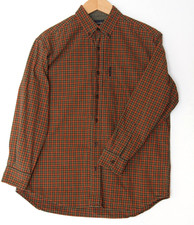 Vtg Abercrombie XL Cotton Plaid Button Up Long Sleeve Shirt Prep Y2K Chest45xL28