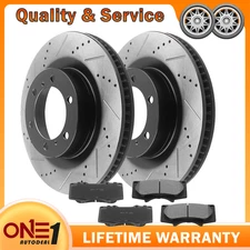 Front Disc Brake Rotors Ceramic Pads for 2010-2020 Lexus GX460 Toyota 4Runner