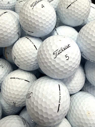 15 Near Mint AAAA Titleist Pro V1 2025 Used Golf Balls w/ Mesh Bag