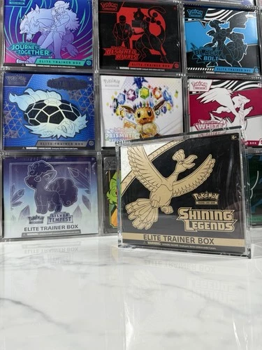 Premium Acrylic Display Case Box Pokemon Center ETB Trainer Boxes UV Protection