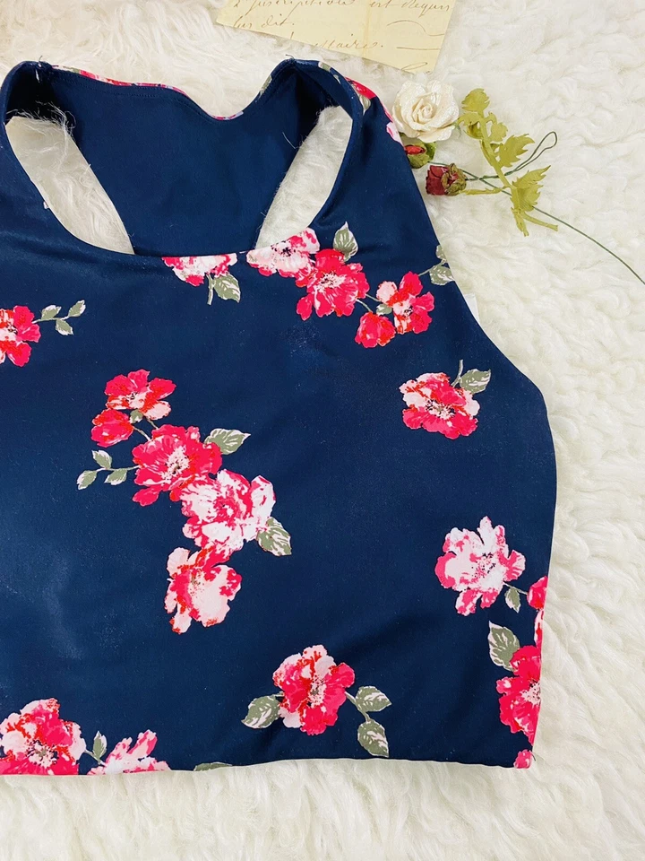 Sutiã esportivo esportivo GapFit multicolorido floral tecnologia blackout XS - Imagem 3 de 4