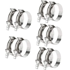 3.5"(3 1/2") 304 Stainless Heavy Duty T-Bolt Turbo Intake Silicone Hose Clamps