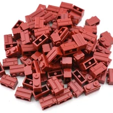 TCM BRICKS Dark Red 1x2 Brick Masonry Profile X100 Compatible Parts & Pieces