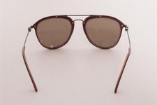 MONCLER Unisex Matte Brown Tortoise Green Lens Round Sunglasses MC014S-05 150