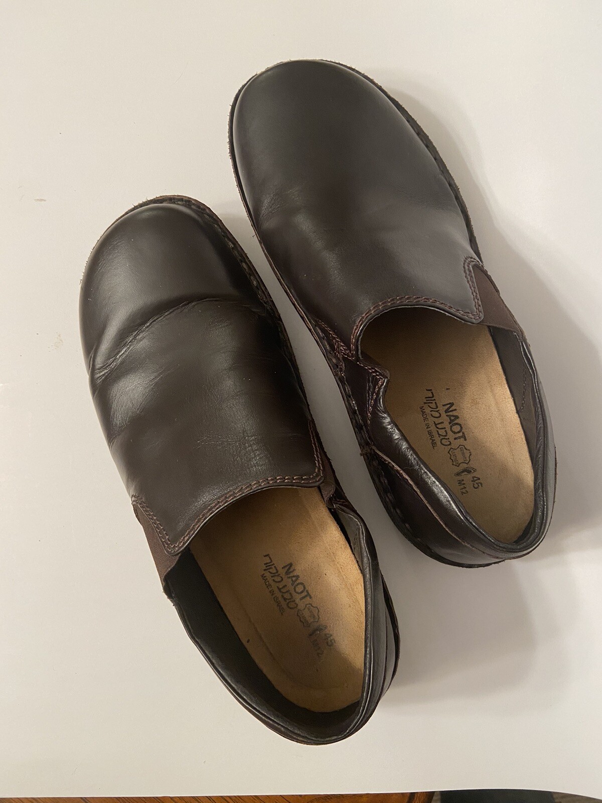 NAOT Eiger Mens Brown Slip-In Shoe EUR 45 Doctor Nurse Shoes Made Israel 11  US | eBay