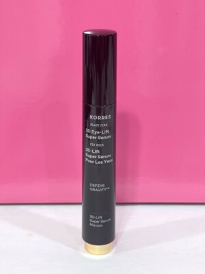 KORRES Black Pine 3D Eye-Lift Super Serum 0.51 oz./ 15 ml. Full Size New