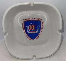 Allied Forces Northern Europe Ashtray 1270 Figgjo Norway White Johan Thomsen AS