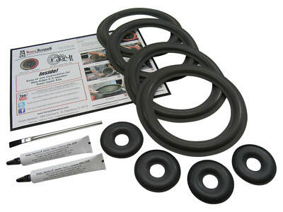 KEF Reference 104/2 Woofer Foam Surround Repair Kit Donut Dust Caps FSK-KEF104C