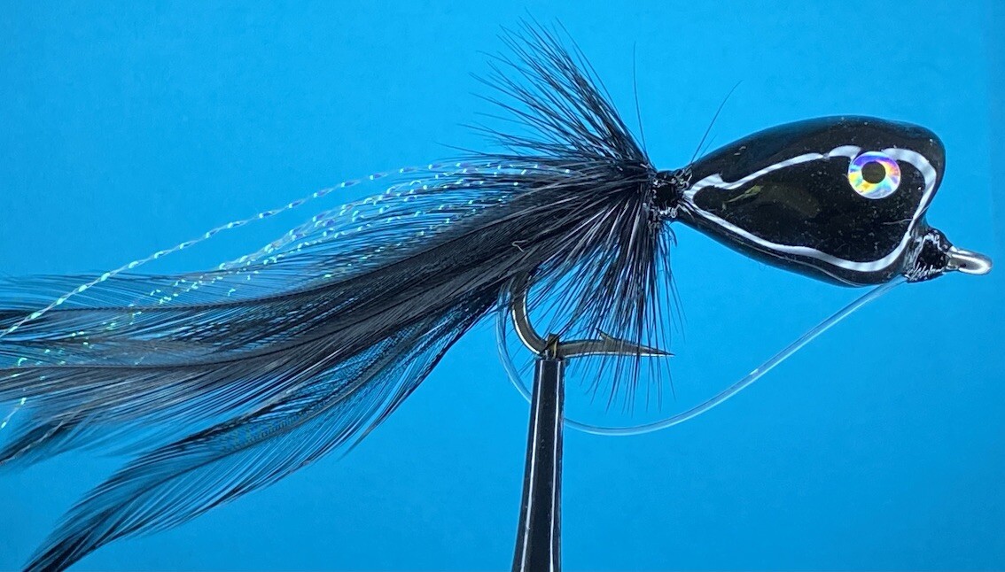 5 Fly Fishing Saltwater Poppers with weed guards 5 colours On Large Hooks - Image 2