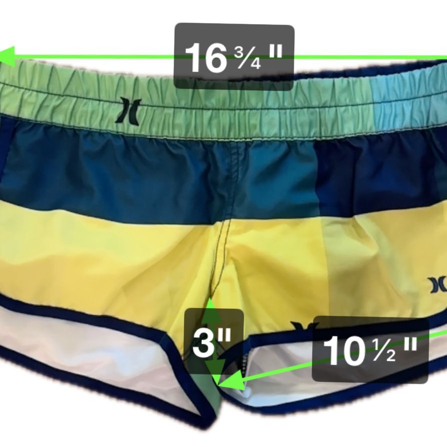 Women's Shorts Hurley Color Block Athletic 2" Hurley Low Rise Running