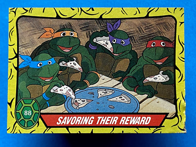 Teenage Mutant Ninja Turtles 1989 Topps Savoring Their Reward #88