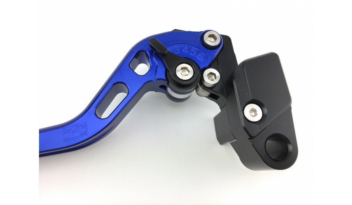 Levier long bleu ABE avec garde réglable pour KAWASAKI ZX-9R commande précise